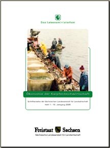 Das Bild zeigt den Titel der Broschüre Ökonomie der Karpfenteichwirtschaft